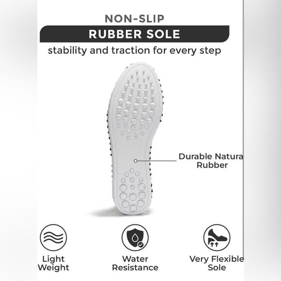 New In Box Project Cloud Petunia Black Flat Pull On Sneakers Size 6 EU 37 - Picture 9 of 10